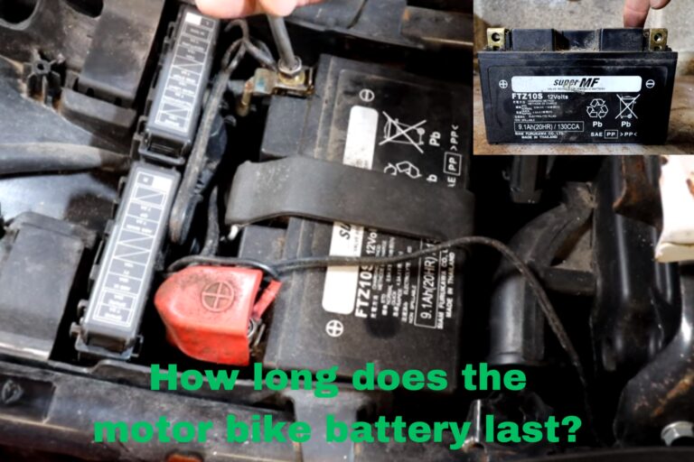 How long does the motor bike battery last
