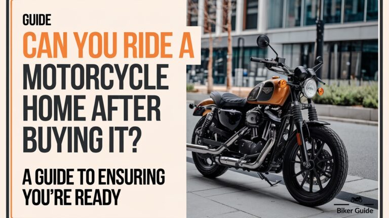 The Rules Of Riding A Motorcycle After Purchasing It