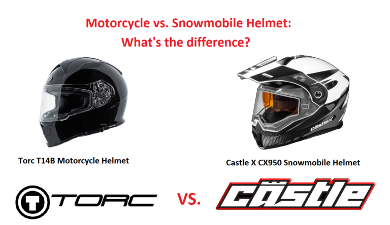 Motorcycle Helmet Vs Snowmobile Helmet