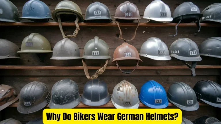 Why do bikers wear German helmets?