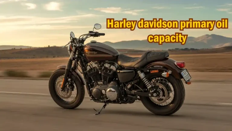 Harley davidson primary oil capacity
