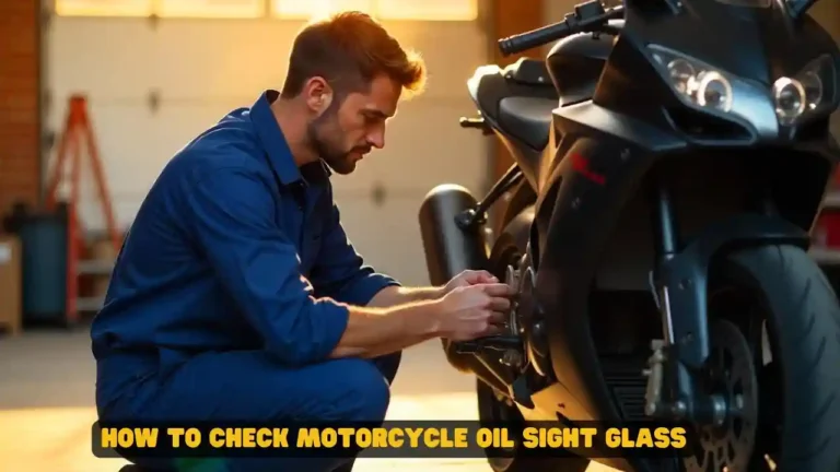 How to Check Motorcycle Oil Sight Glass