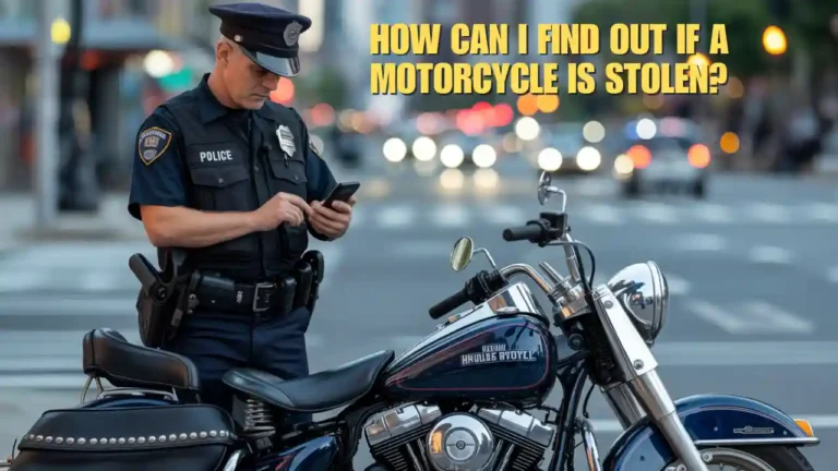 How Can I Find Out if a Motorcycle is Stolen