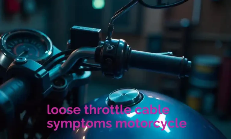 loose throttle cable symptoms motorcycle