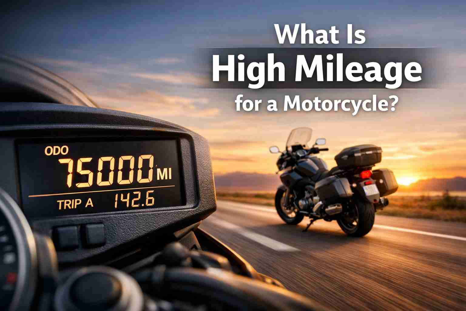 What is high mileage for a motorcycle