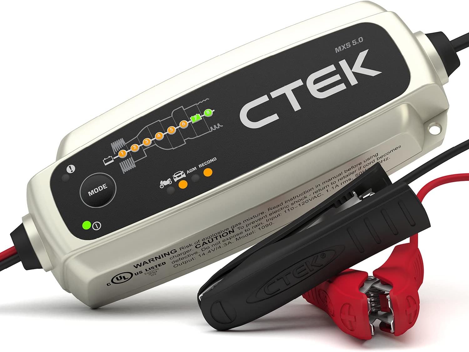 7 Best Lithium Motorcycle Battery Charger 2026: Expert Tested 4 CTEK MXS 5.0 Fully Automatic 12V Battery Charger & Maintainer - 4.3 Am