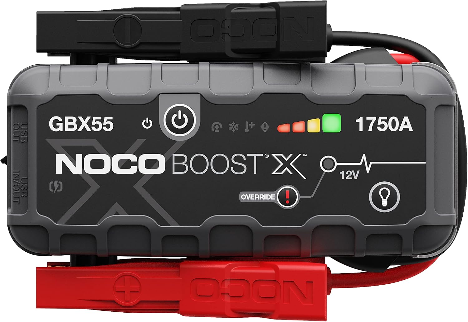 NOCO Boost X GBX55 1750A UltraSafe Jump Starter: 12V Portable Lithium Booster for 7.5L Gas/5.0L Diesel