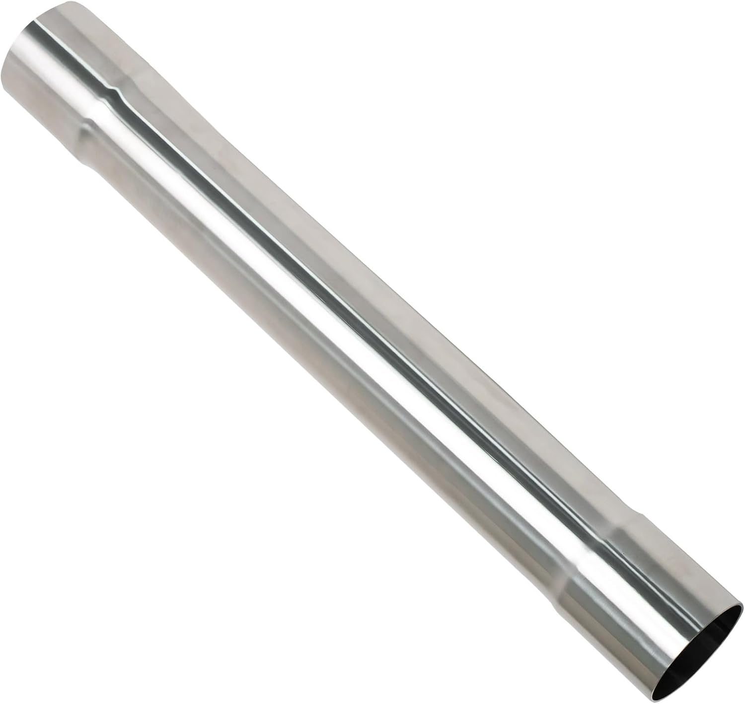 Universal 2.5 Inch T304 Stainless Steel Straight Exhaust Tubing, 17.3
