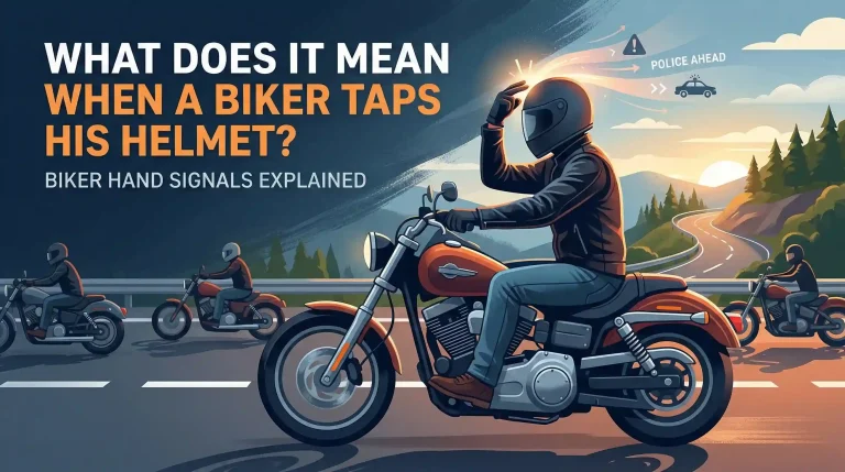 What Does It Mean When A Biker Taps His Helmet