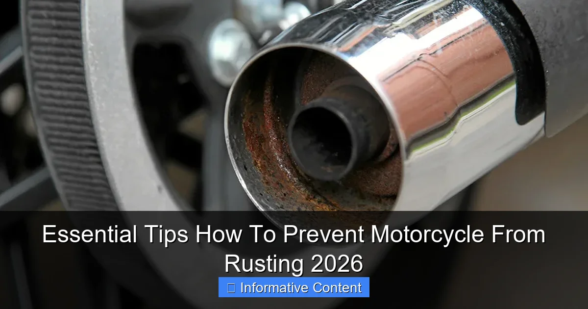 Essential Tips How To Prevent Motorcycle From Rusting 2026