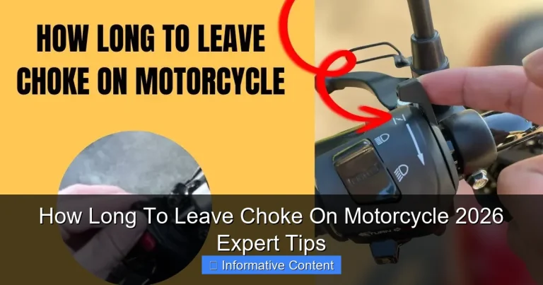 How Long To Leave Choke On Motorcycle 2026 Expert Tips