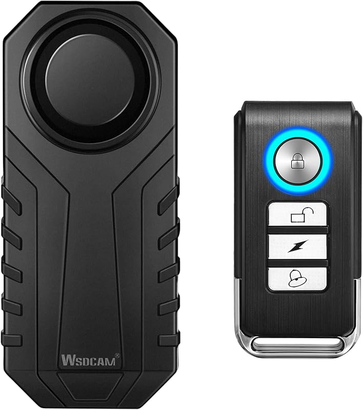 Wsdcam 113dB Wireless Waterproof Motorcycle & Bike Alarm