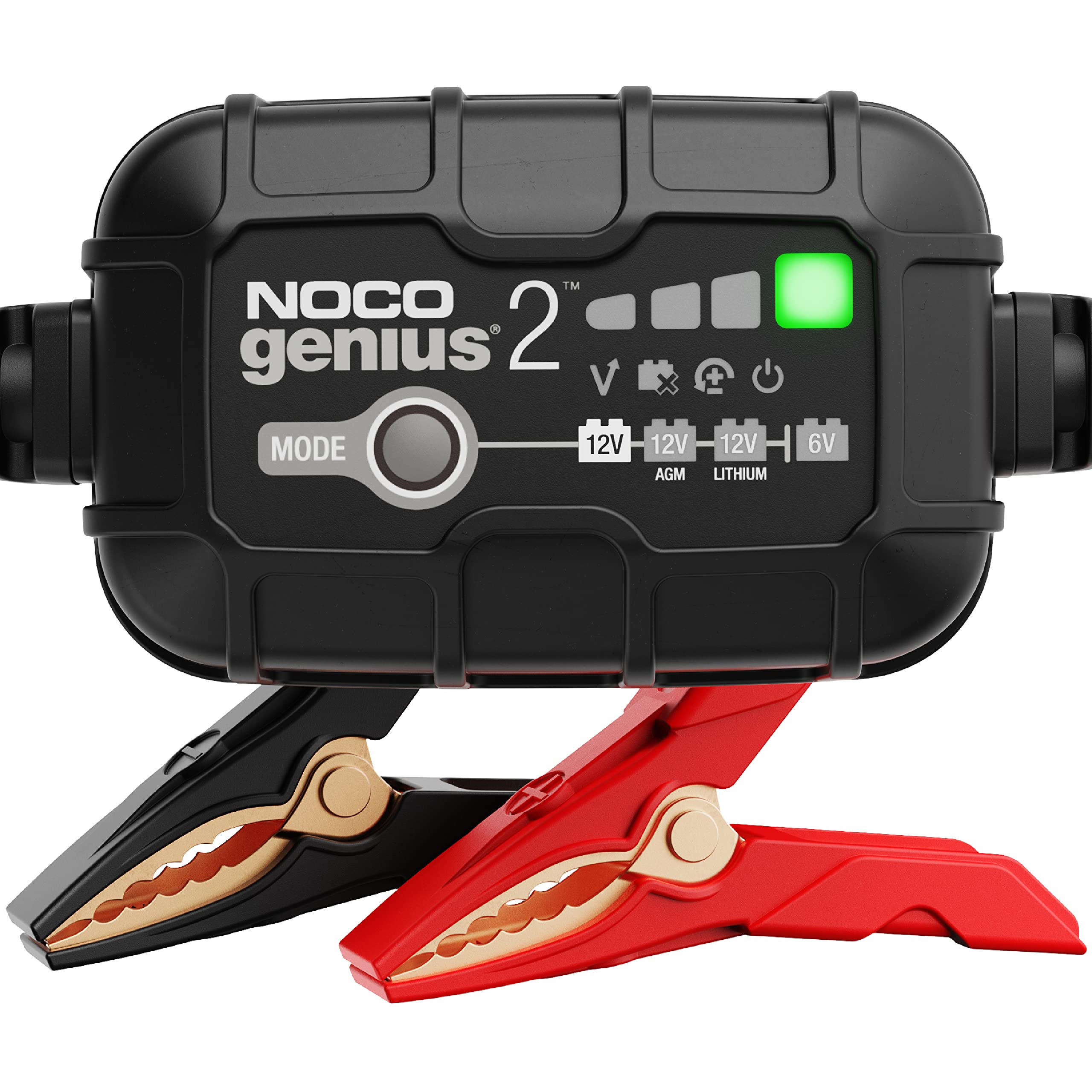 NOCO Genius 1 vs Noco Genius 2 : Which Charger Is Worth Your Money? 4 NOCO GENIUS2: 2A 6V/12V Smart Battery Charger – Automatic Maintainer, Trickle Ch