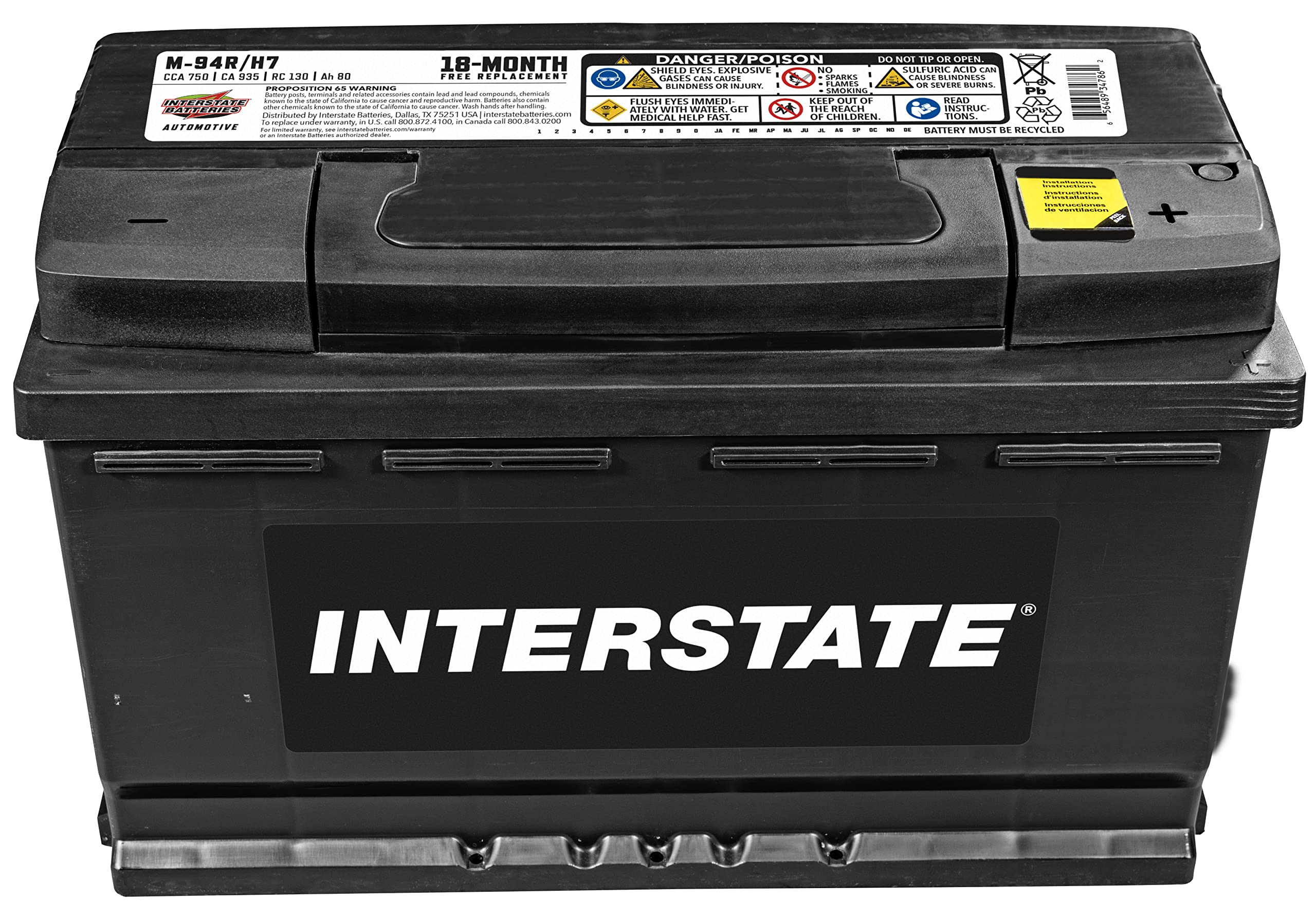 Interstate Batteries Group H7 Car Battery Replacement  12V, 750 CCA, 18 Month Wa