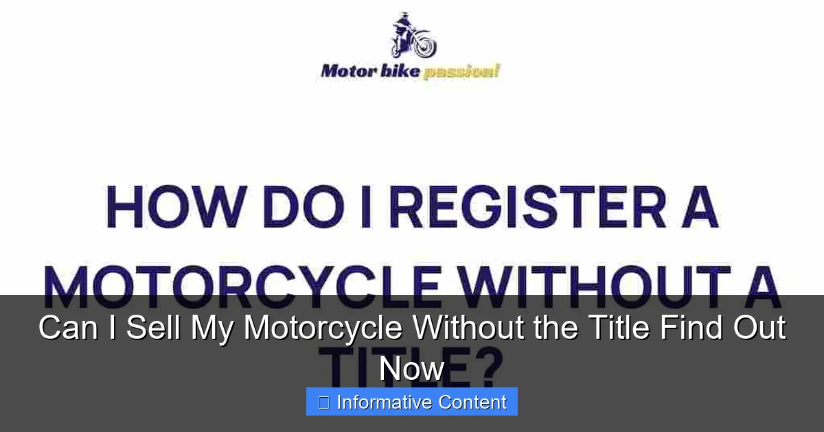 Can I Sell My Motorcycle Without the Title Find Out Now 1 Can I Sell My Motorcycle Without the Title Find Out Now