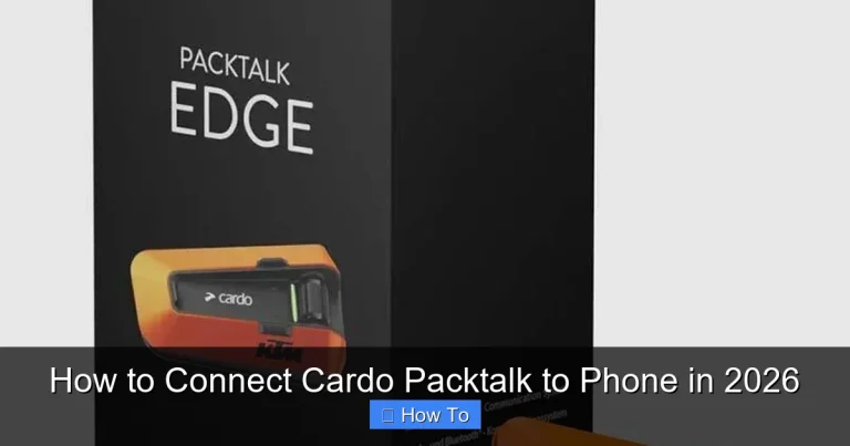 How to Connect Cardo Packtalk to Phone in 2026