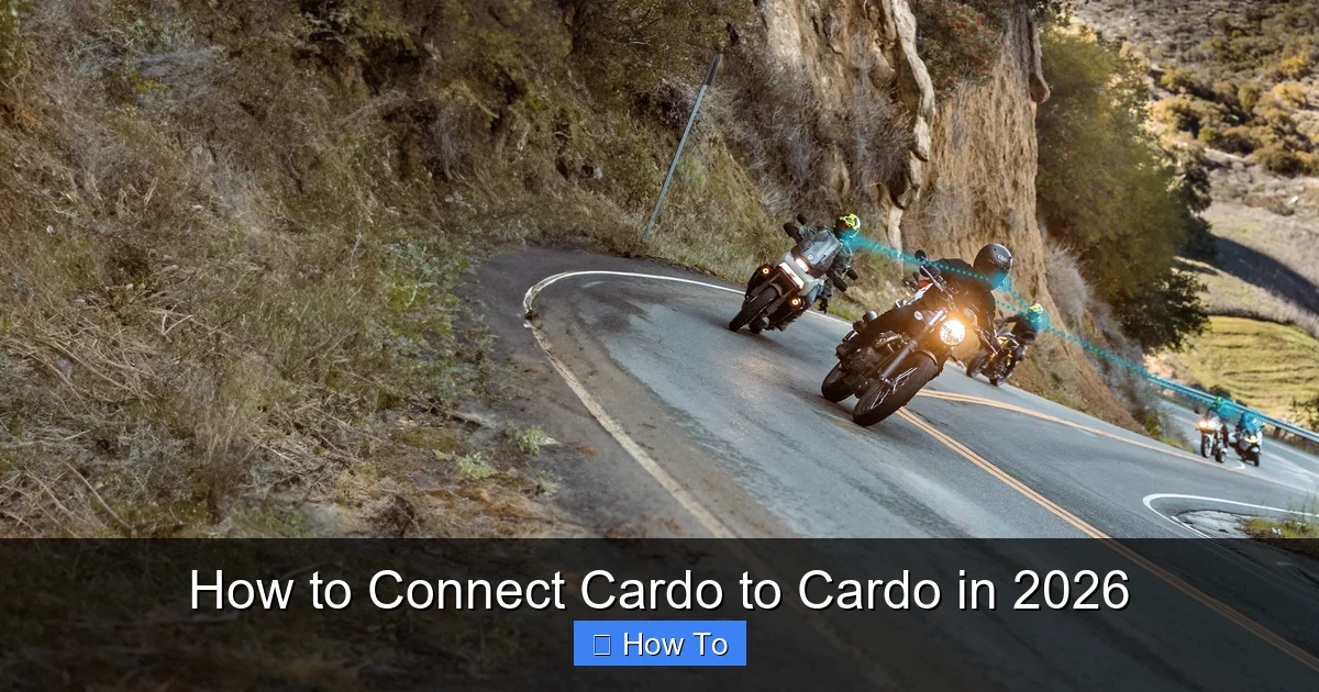 How to Connect Cardo to Cardo in 2026