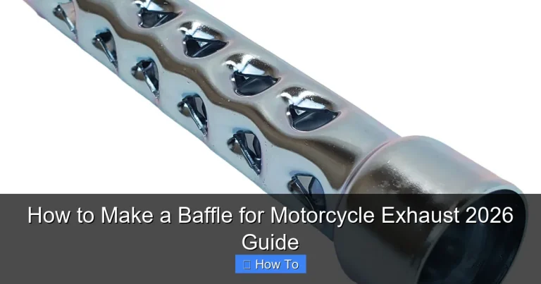 How to Make a Baffle for Motorcycle Exhaust 2026 Guide