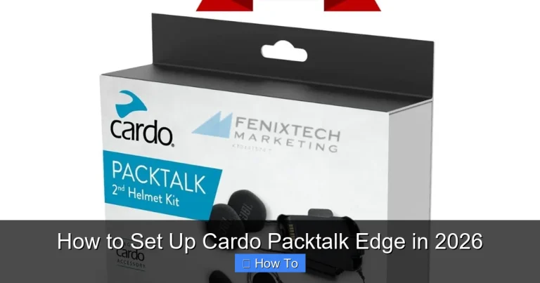 How to Set Up Cardo Packtalk Edge in 2026