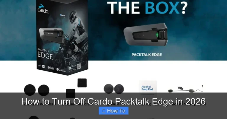 How to Turn Off Cardo Packtalk Edge in 2026
