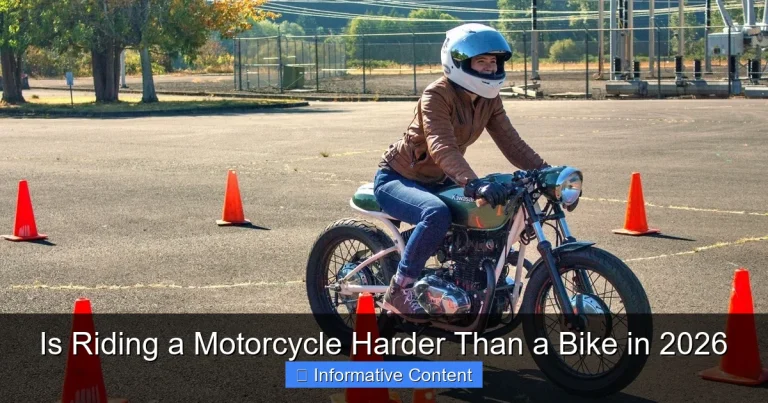 Is Riding a Motorcycle Harder Than a Bike in 2026