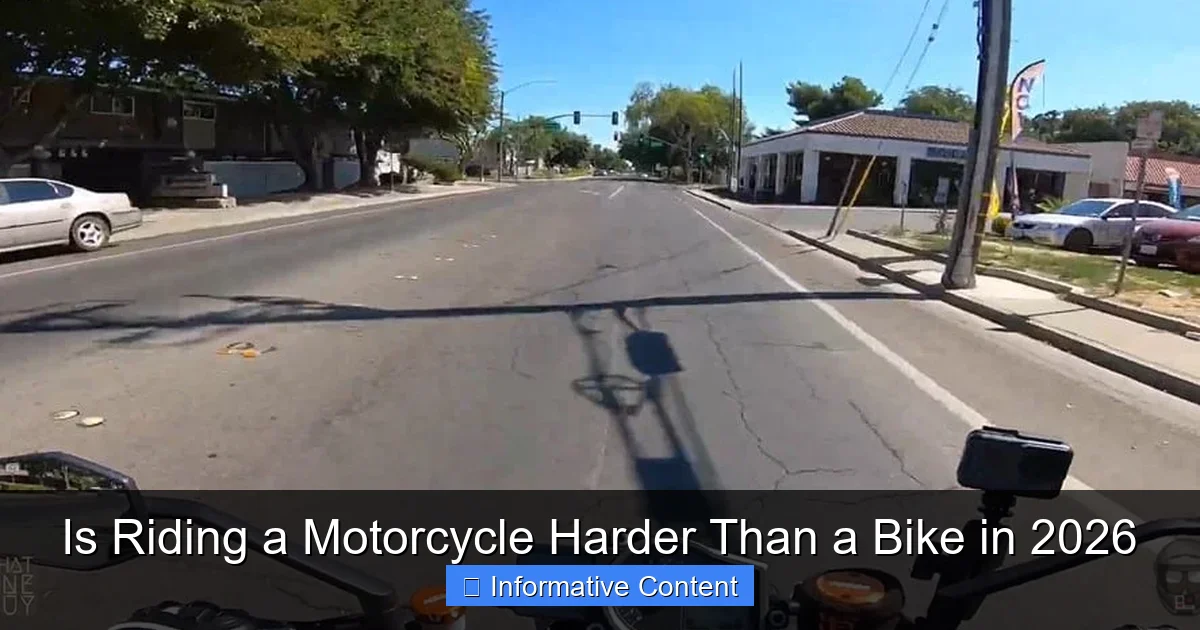 Is Riding a Motorcycle Harder Than a Bike in 2026 1 Is Riding a Motorcycle Harder Than a Bike in 2026