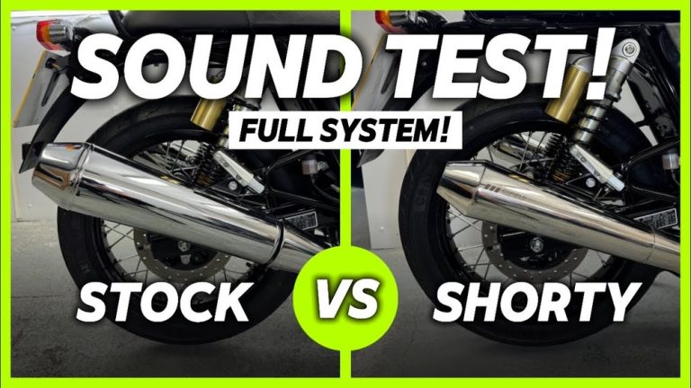 Shorty Vs Full Exhaust Motorcycle Sound Difference