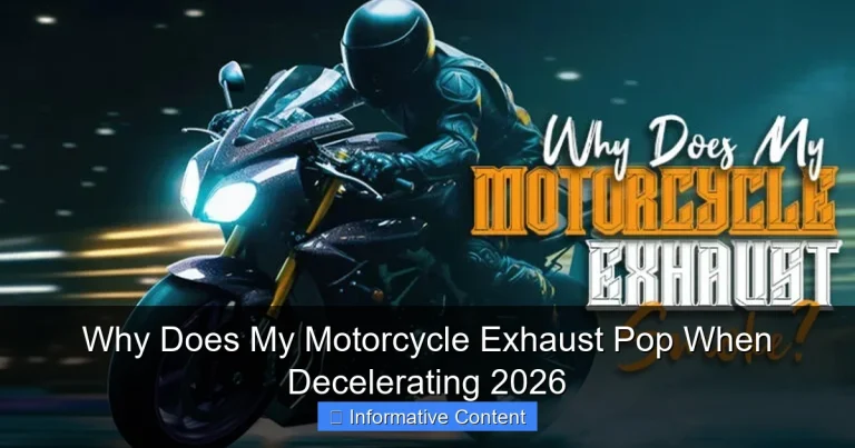 Why Does My Motorcycle Exhaust Pop When Decelerating 2026