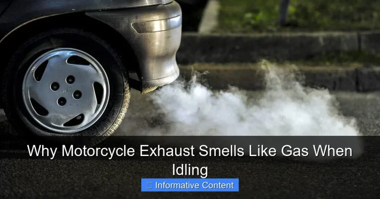 Why Motorcycle Exhaust Smells Like Gas When Idling