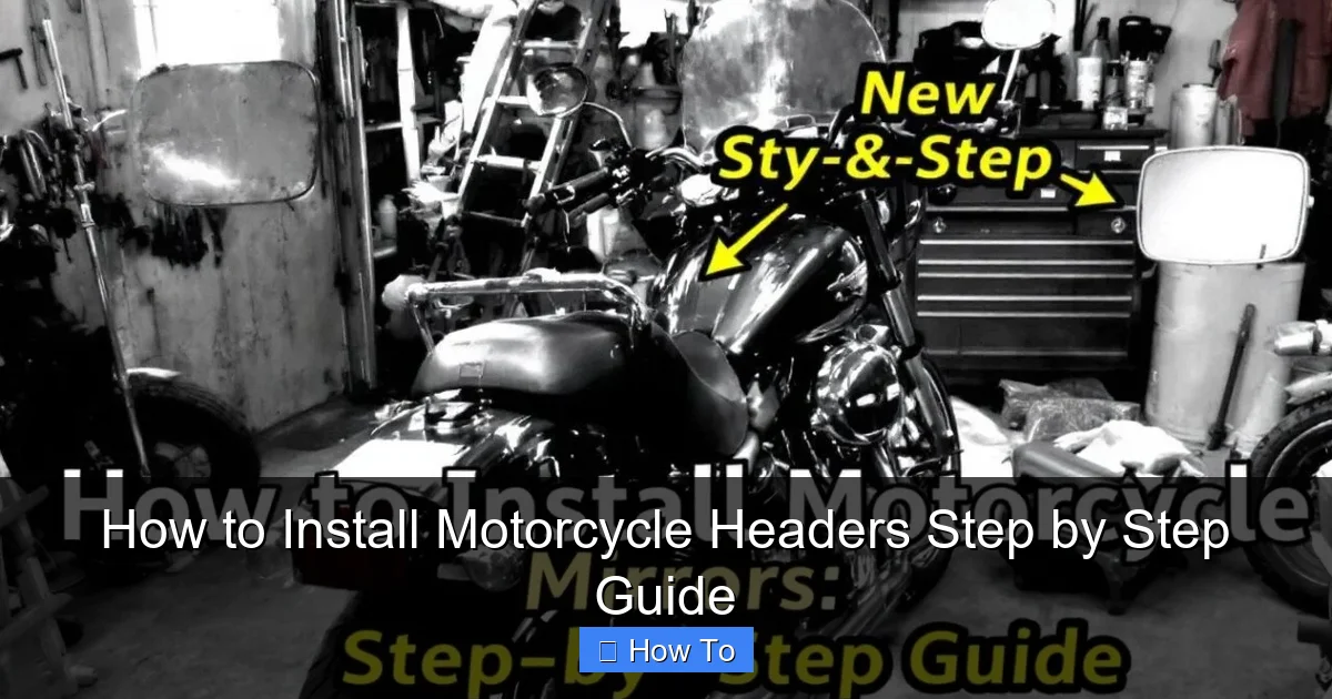 How to Install Motorcycle Headers Step by Step Guide