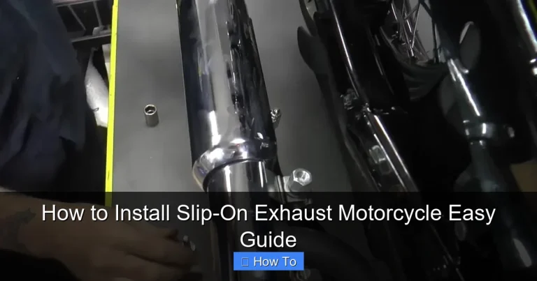 How to Install Slip-On Exhaust Motorcycle Easy Guide