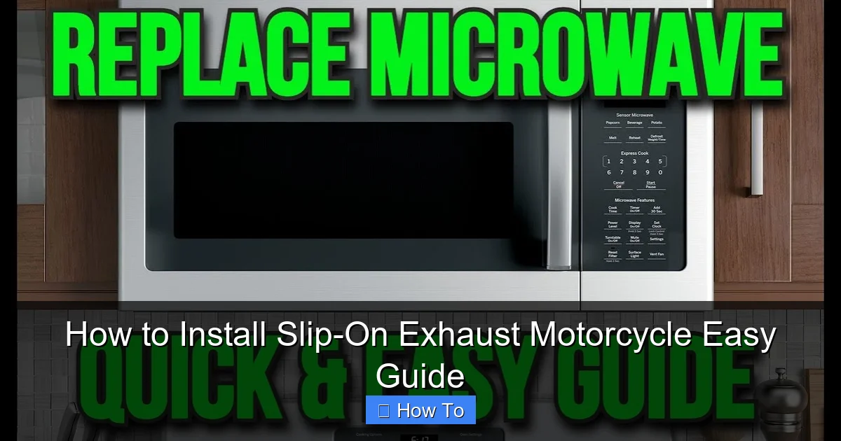 How to Install Slip-On Exhaust Motorcycle Easy Guide
