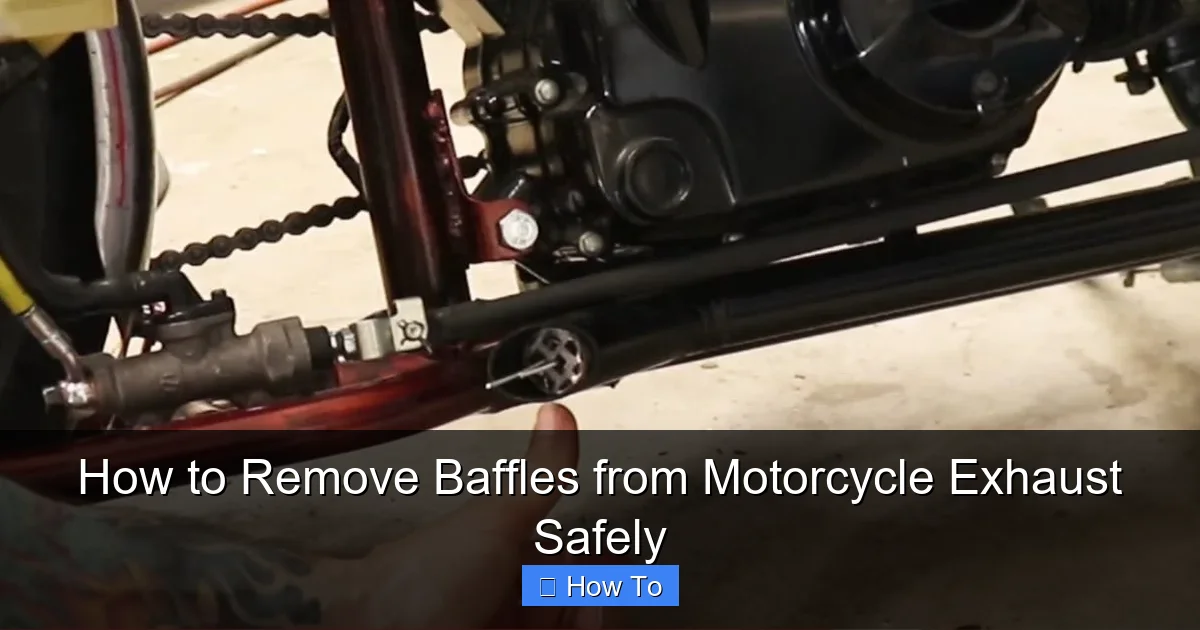 How to Remove Baffles from Motorcycle Exhaust Safely