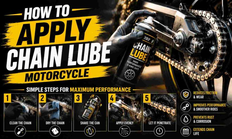 How to Apply Chain Lube Motorcycle