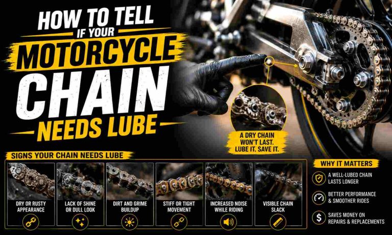 How to Tell If Your Motorcycle Chain Needs Lube