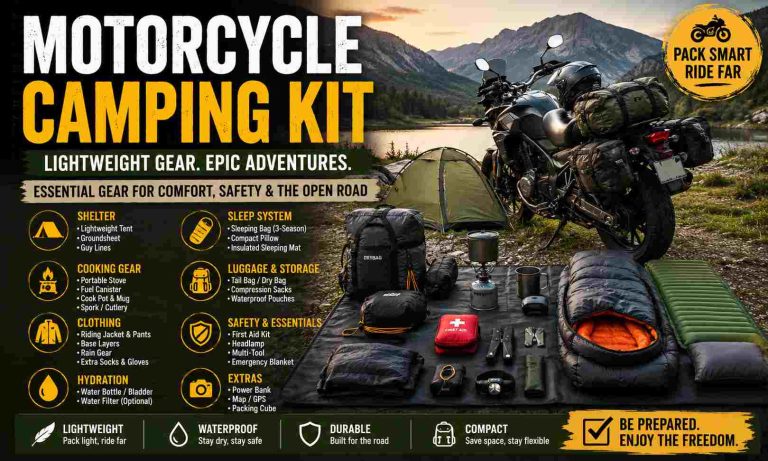 Motorcycle Camping Kit