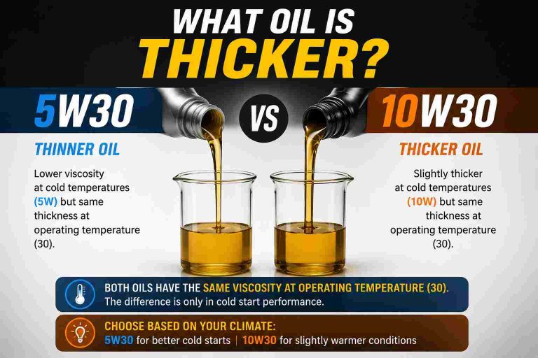 What Oil is Thicker 5W30 Or 10W30