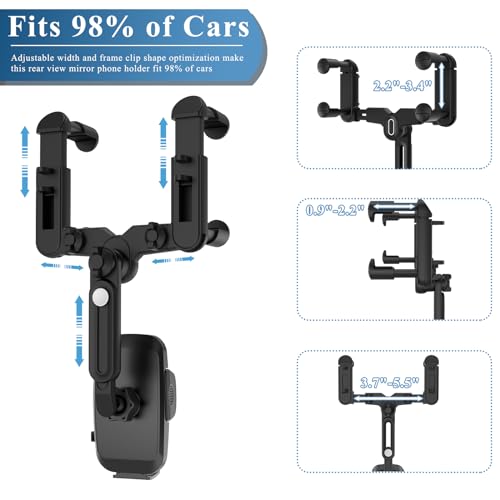 Rear View Mirror Phone Mount
