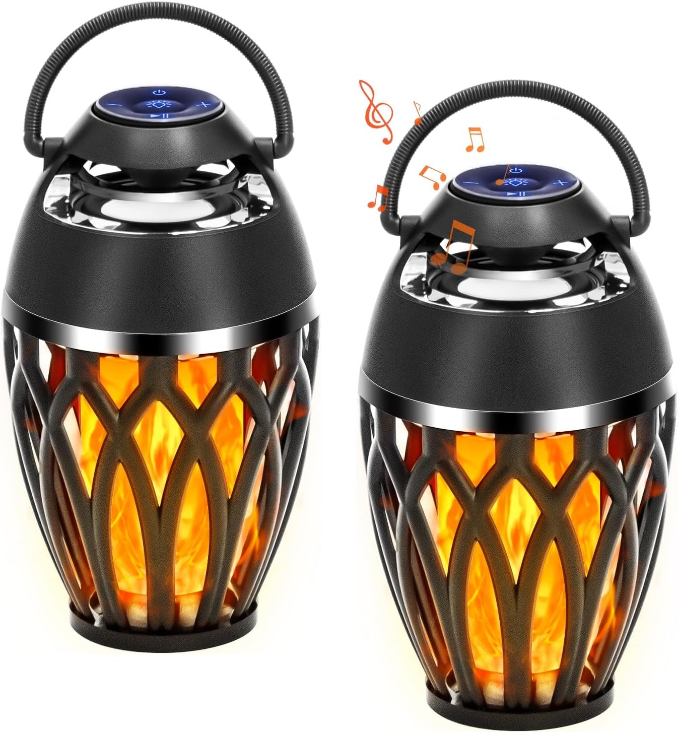 Vanten Dual Pack Bluetooth 5.0 Outdoor Speakers – Waterproof IPX5 Flam