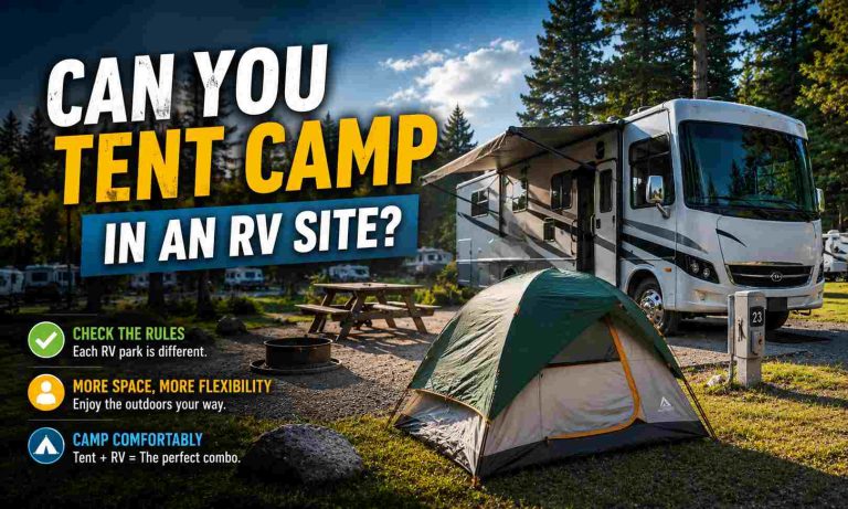 Can You Tent Camp in an RV Site