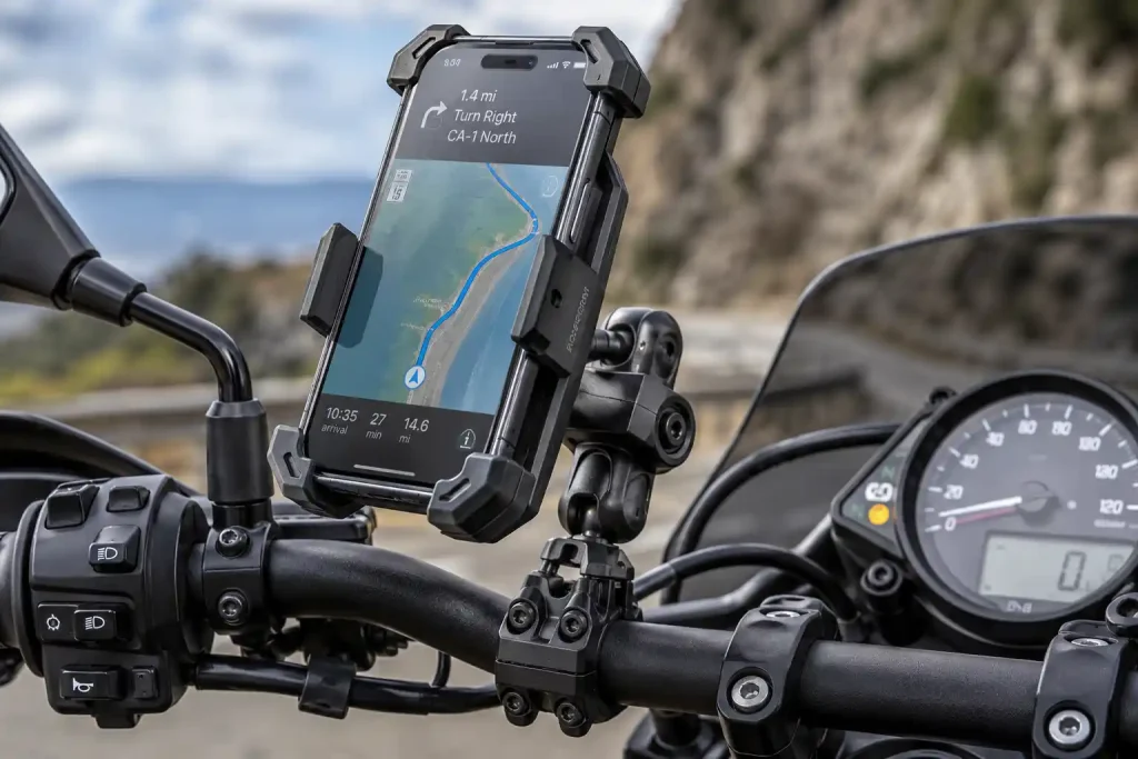 How Does a Motorcycle Phone Mount Work 1
