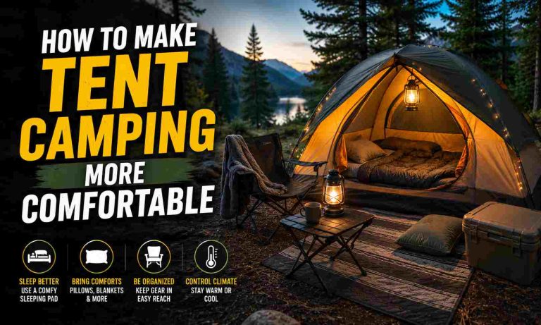 How to Make Tent Camping More Comfortable